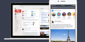 Workplace by Facebook Desktop and Mobile platforms